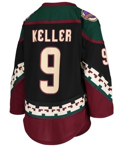 Clayton Keller 9 Arizona Coyotes Home Youth Jersey - Black