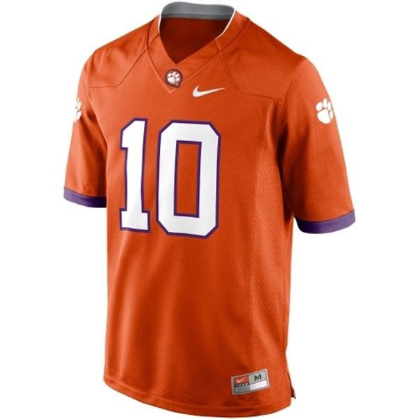 Clemson Tigers #10 Tajh Boyd Orange Football Jersey