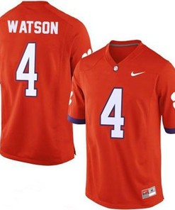 Clemson Tigers #4 Deshaun Watson Orange Football Jersey