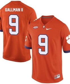 Clemson Tigers #9 Wayne Gallman II Orange Football Jersey