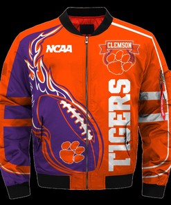 Clemson Tigers Jacket 3D Printed Fire Ball