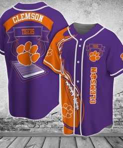 Clemson Tigers NCAA Baseball Jersey Shirt Classic