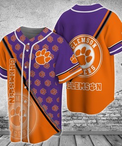 Clemson Tigers NCAA Baseball Jersey Shirt for Fans
