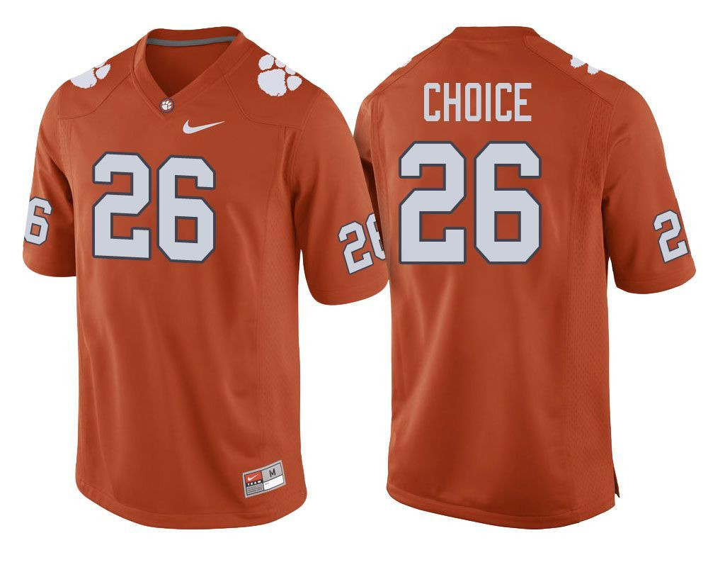 Clemson Tigers Orange Adam Choice Football Player Performance Jersey