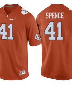 Clemson Tigers Orange Alex Spence Football Player Performance Jersey