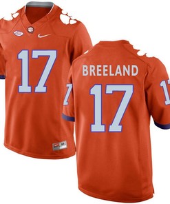 Clemson Tigers Orange Bashaud Breeland Football Jersey