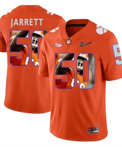 Clemson Tigers Orange Grady Jarrett College Football Portrait Jersey