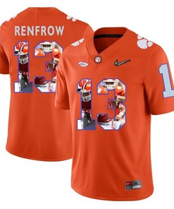 Clemson Tigers Orange Hunter Renfrow College Football Portrait Jersey