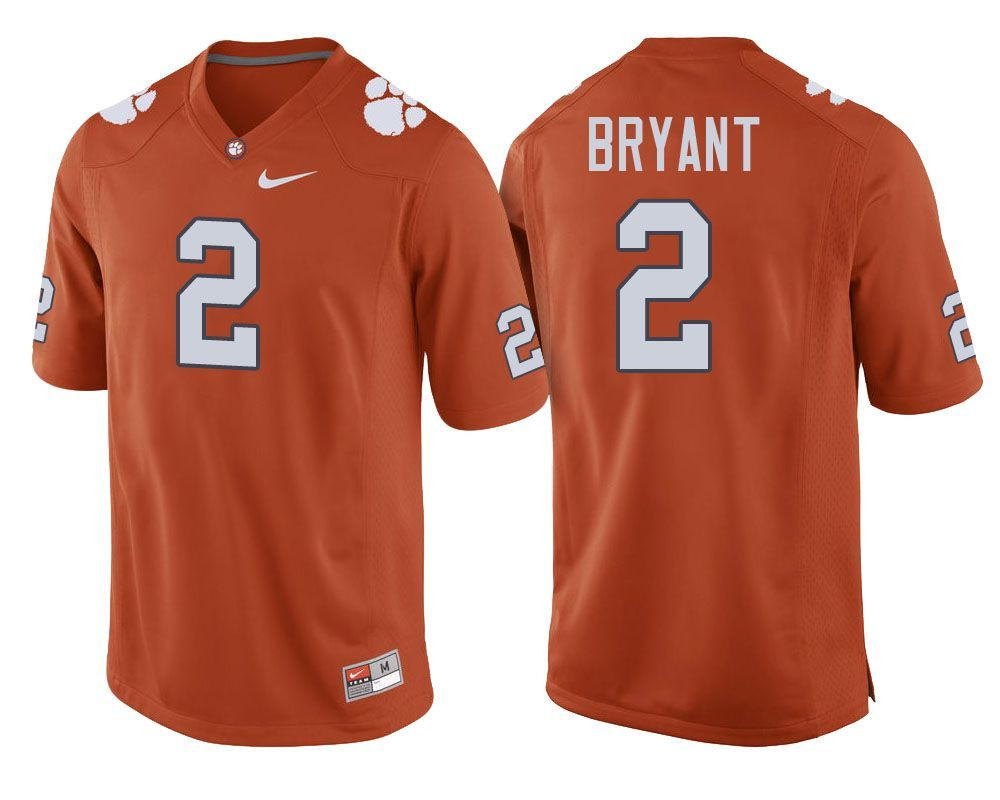 Clemson Tigers Orange Kelly Bryant Football Player Performance Jersey