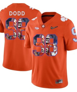 Clemson Tigers Orange Kevin Dodd College Football Portrait Jersey
