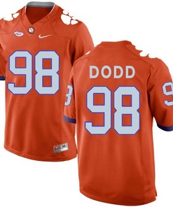 Clemson Tigers Orange Kevin Dodd Football Jersey