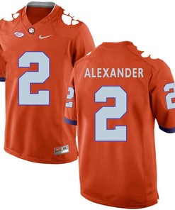 Clemson Tigers Orange Mackensie Alexander Football Jersey