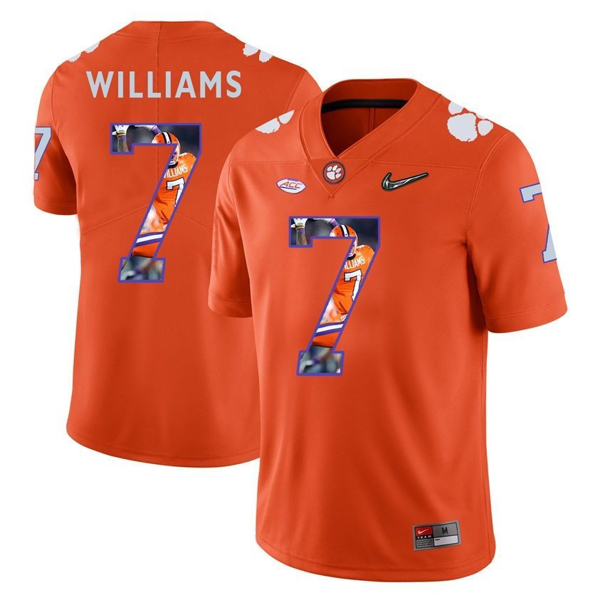 Clemson Tigers Orange Mike Williams College Football Portrait Jersey