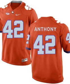 Clemson Tigers Orange Stephone Anthony Football Jersey