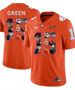 Clemson Tigers Orange T.J. Green College Football Portrait Jersey