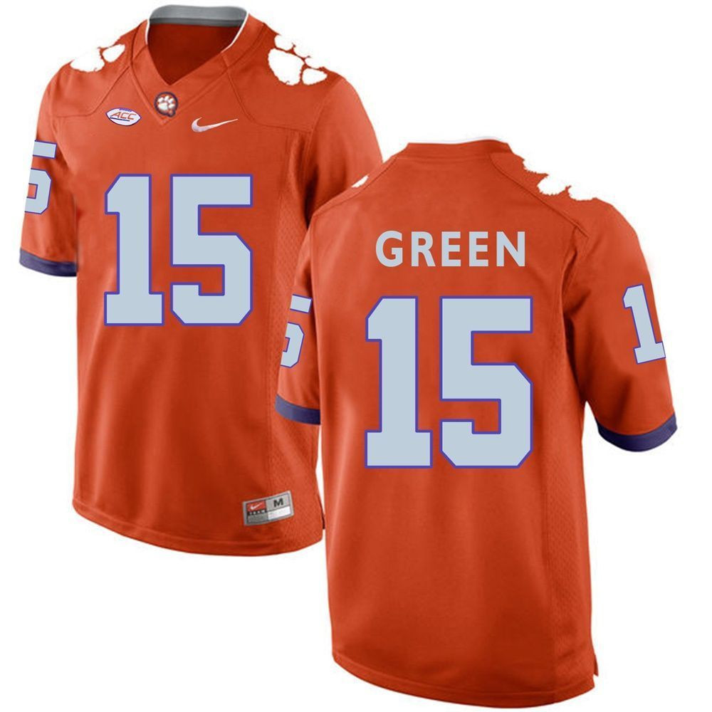 Clemson Tigers Orange T.J. Green Football Jersey