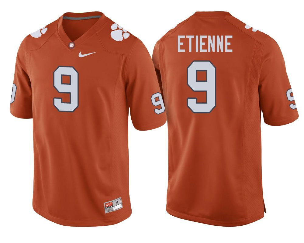 Clemson Tigers Orange Travis Etienne Football Player Performance Jersey