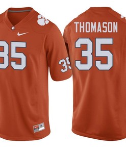 Clemson Tigers Orange Ty Thomason Football Player Performance Jersey