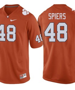 Clemson Tigers Orange Will Spiers Football Player Performance Jersey