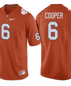 Clemson Tigers Orange Zerrick Cooper Football Player Performance Jersey