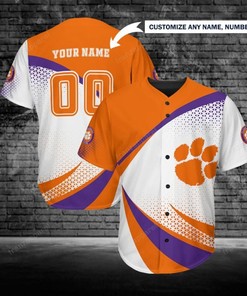 Clemson Tigers Personalized Baseball Jersey 252