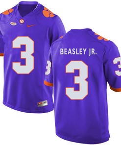 Clemson Tigers Purple Vic Beasley Jr. Football Jersey