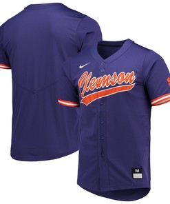 Clemson Tigers Replica Baseball Jersey - Purple Ncaa