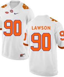 Clemson Tigers White Shaq Lawson Football Jersey