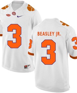 Clemson Tigers White Vic Beasley Jr. Football Jersey
