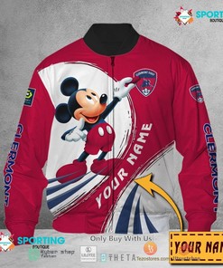 Clermont Foot 63 Custom Name Mickey Mouse Bomber Jacket