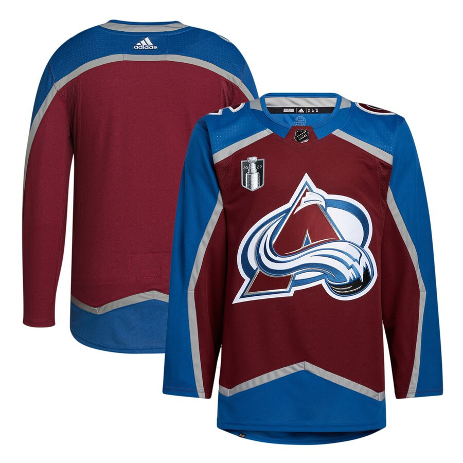 Colorado Avalanche 2022 Stanley Cup Final Patch Blank Jersey - Burgundy