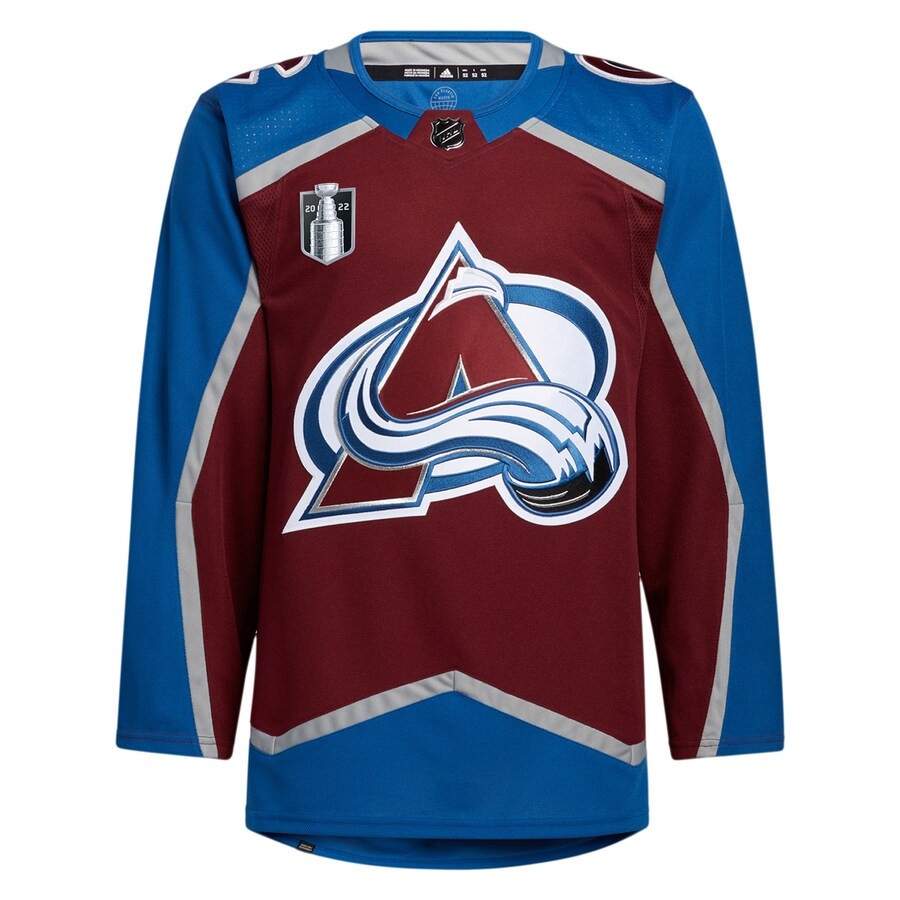 Colorado Avalanche 2022 Stanley Cup Final Patch Blank Jersey - Burgundy