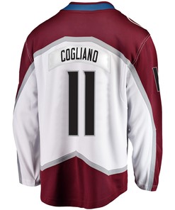 Colorado Avalanche Andrew Cogliano 11 Away 2022 Stanley Cup Final Breakaway Men Jersey - White