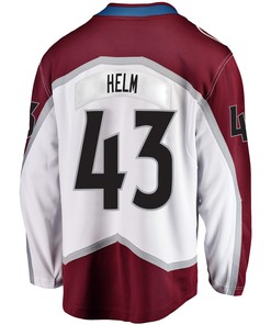 Colorado Avalanche Darren Helm 43 Away 2022 Stanley Cup Final Breakaway Men Jersey - White
