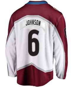 Colorado Avalanche Erik Johnson 6 Away 2022 Stanley Cup Champions Breakaway Men Jersey - White