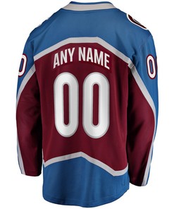 Colorado Avalanche Home 2022 Stanley Cup Final Breakaway Custom Jersey - Burgundy