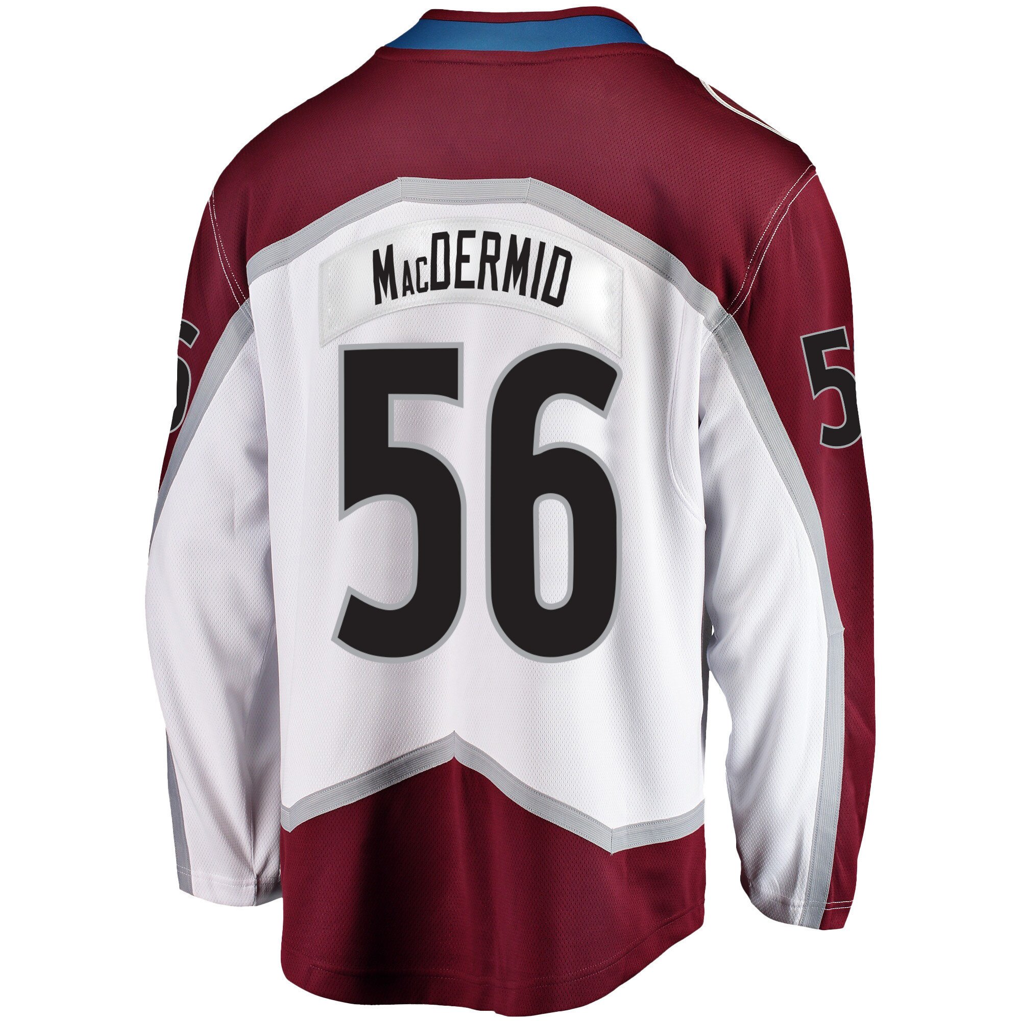 Colorado Avalanche Kurtis MacDermid 56 Away 2022 Stanley Cup Final Breakaway Men Jersey - White
