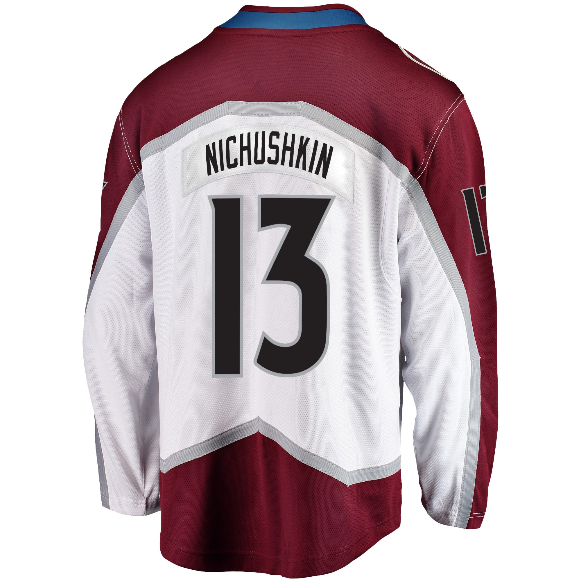 Colorado Avalanche Valeri Nichushkin 13 Away 2022 Stanley Cup Champions Breakaway Men Jersey - White