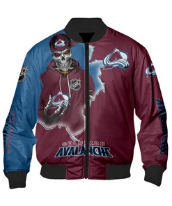 Colorado Avalanche Varsity Jacket Skull