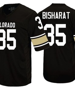 Colorado Buffaloes Black Beau Bisharat College Football Jersey