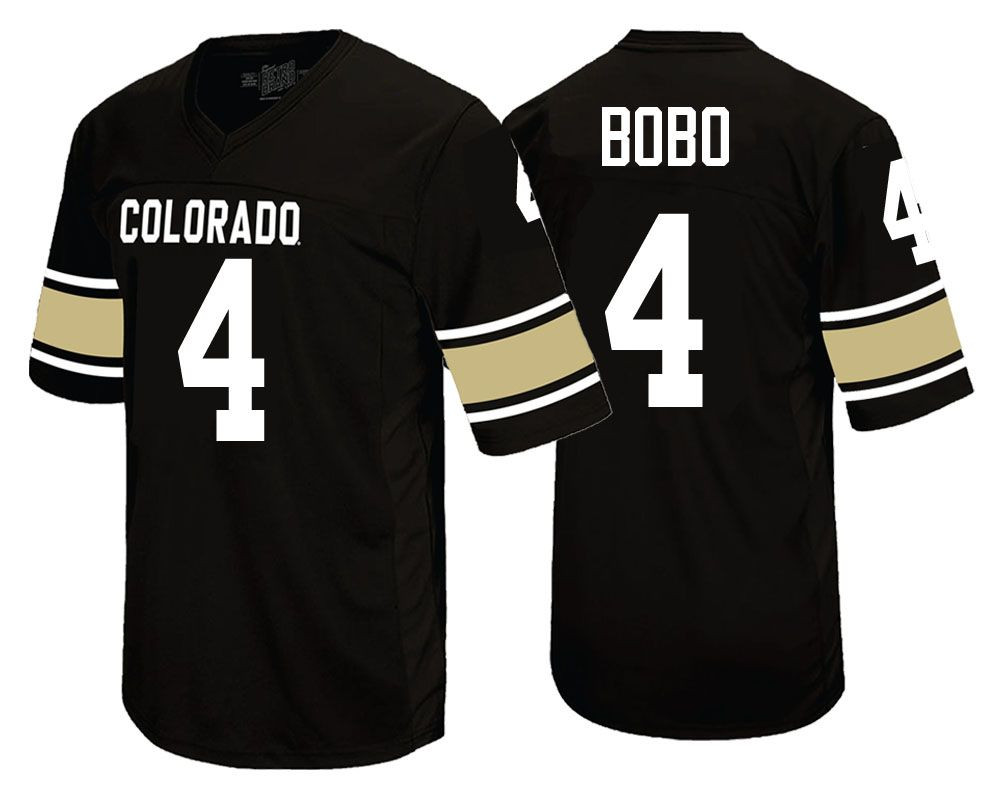 Colorado Buffaloes Black Bryce Bobo College Football Jersey