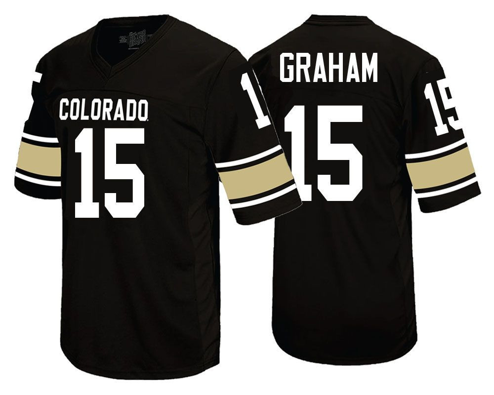 Colorado Buffaloes Black Chris Graham College Football Jersey