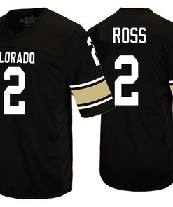 Colorado Buffaloes Black Devin Ross College Football Jersey