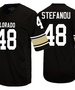 Colorado Buffaloes Black James Stefanou College Football Jersey