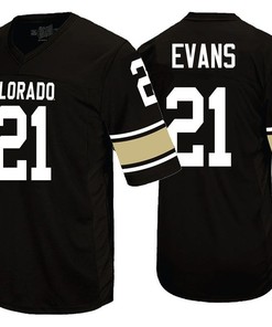 Colorado Buffaloes Black Kyle Evans College Football Jersey