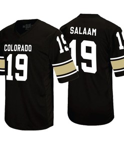 Colorado Buffaloes Black Rashaan Salaam Player Football Jersey