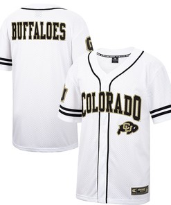 Colorado Buffaloes Colosseum Free Spirited Baseball Jersey - White/black Ncaa