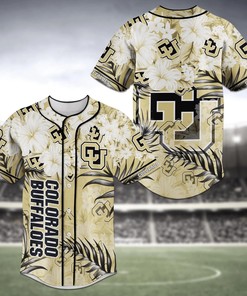 Colorado Buffaloes NCAA Baseball Jersey Shirt Flower