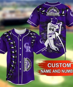 Colorado Rockies MLB Personalized Name Number Baseball Jersey Shirt