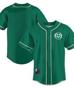 Colorado State Rams Baseball Jersey - Green Ncaa